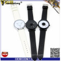 Yxl-718 Paidu Unisex Japan Quartz Watch Stainless Steel Case with PU Leather Band